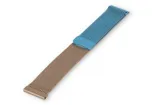 Milanese 22mm horlogeband - blauw/champagne