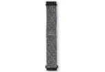 Stretchable waterproof strap - 22mm - black/white fabric