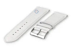 Calfskin watch strap - 26mm - white