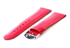 Watchstrap 18mm red leather