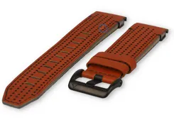 Premium leather band Garmin Fenix 7 - 22mm (brown/black)