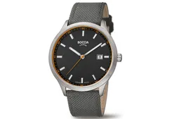 Boccia 3614-01 watch band leather