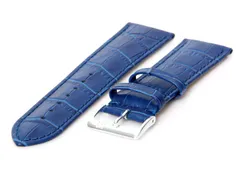 Watchstrap 22mm dark blue XL