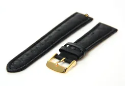 Watchstrap 20mm black (ostrich)