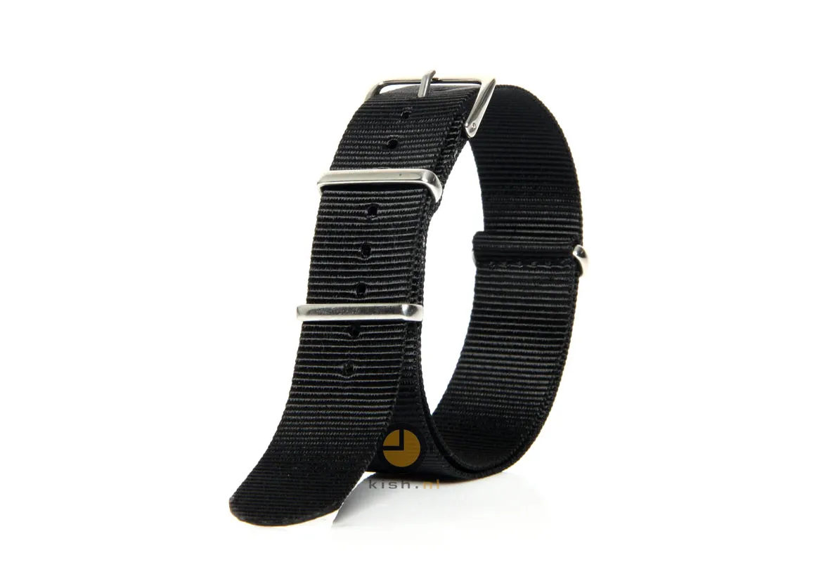 Watchstrap 18mm nato black