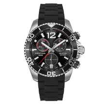 Certina Band C0134171705700A 22/22mm schwarzes Kautschuk ohne Schließe