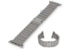 Stahl Uhrenarmband 49mm Apple Watch - Titan-silber