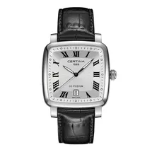 Certina Band C0255101603300A 21/18mm schwarzes Leder
