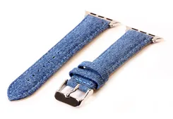 Apple Uhrenarmband denim Leder - 38/40/41/42mm