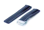 Breitling watchstrap 22mm leather blue