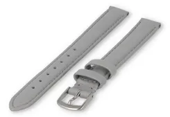 XL watch strap smooth leather - 12mm - lightgrey