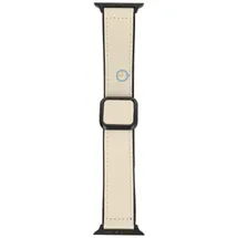 Luxus Leder band Apple 45mm - Offwhite
