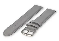 XL watch strap smooth leather - 20mm - lightgrey