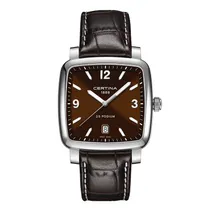 Certina Band C0255101629700A 21/18mm braun Leder ohne Schließe