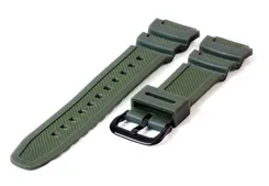 Casio Collection AE-1200WH horlogeband rubber - donkergroen