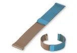 Mailänder 22mm Uhrenarmband - blau/champagne