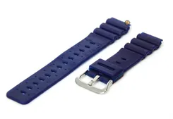 Watchband 20mm blue rubber