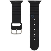 Silikon Uhrenarmband Apple Watch 45mm - schwarz