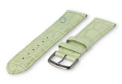 Lightly padded watch strap - 22mm - pastel green