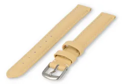 XL watch strap smooth leather - 12mm - vanilla