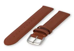 XL watch strap smooth leather - 22mm - rust-brown