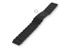 16mm steel linked strap matt - black