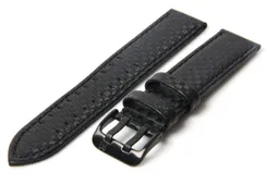 Watchstrap 18mm carbon black