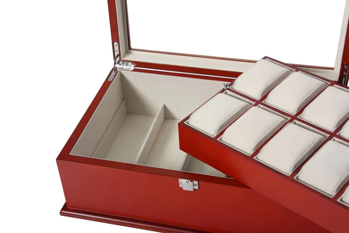 Gisoni Tollare Uhrenbox Bordeaux