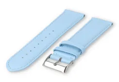 XL watch strap smooth leather - 26mm - ice blue