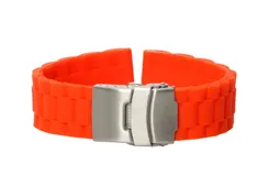 Watchstrap 20mm orange rubber