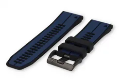 Garmin Fenix 7X watch band rubber - black/Darkblue