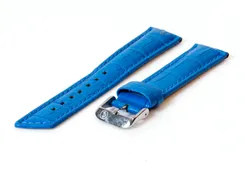 Watchstrap 24mm blue leather