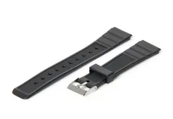 Horlogeband 18mm zwart