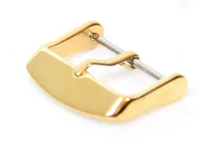 Horlogeband gesp 22mm glans goud
