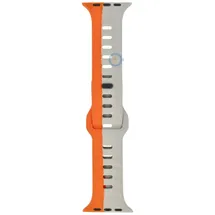 Silikon Uhrenarmband Apple Watch 41mm - grau orange