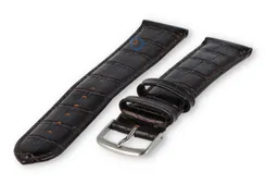Lightly padded XL watch strap - 22mm - dark brown