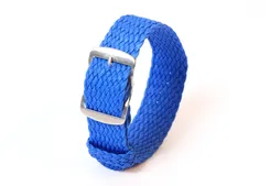 Perlon watch band 22mm royal blue