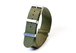 Watchstrap 20mm nylon kahki green