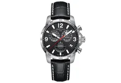 Certina Band C0346541605700A 20/18mm schwarzes Leder ohne Schließe