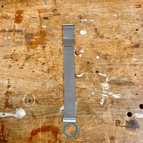 Milanese 22mm horlogeband - Zilver