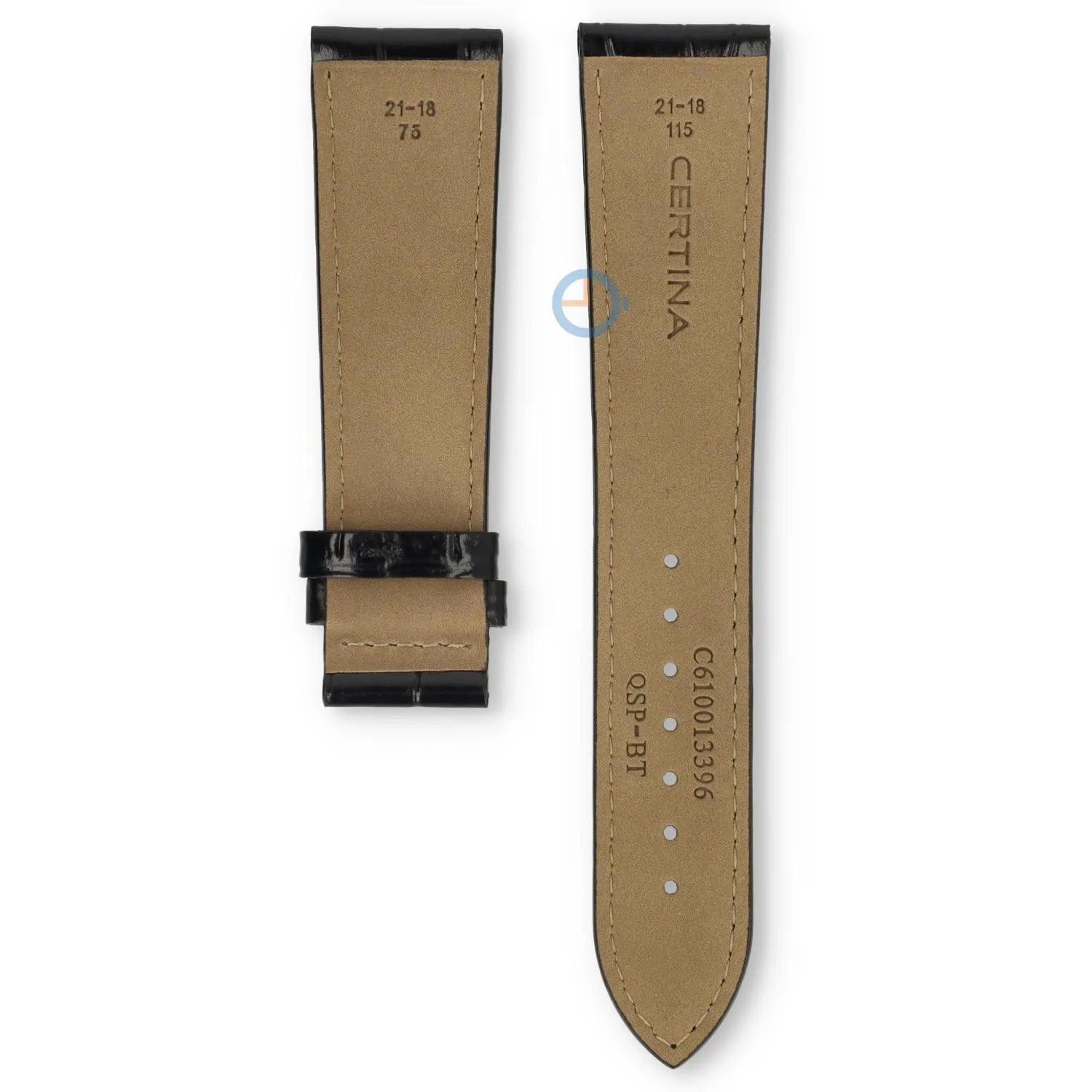 Certina Band C0064071603100A 21/18mm ohne Schließe Leder