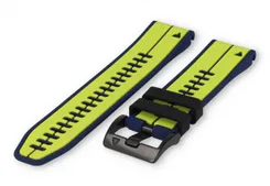Garmin Fenix 7 watch band rubber - blue/Bright green