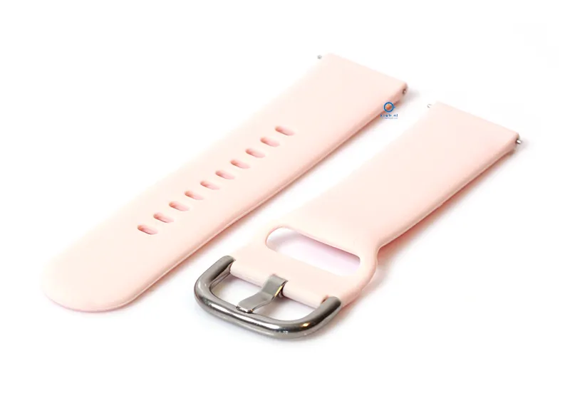 Watchstrap 22mm silicone pastel pink