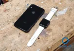 Apple Watch bandje croco leer wit - 42/44/45mm