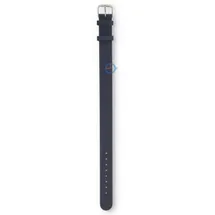 One-piece leather strap - 16mm - dark blue
