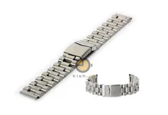 Watchstrap 18mm steel matt silver