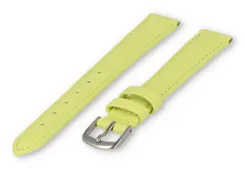 XL horlogeband glad leer - 16mm - limoen