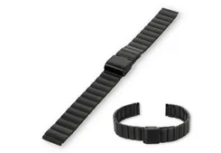 Uhrenarmband 14mm Stahl - Schwarz