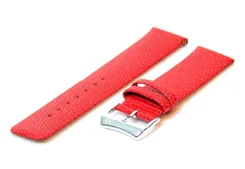 Watchstrap 20mm red leather