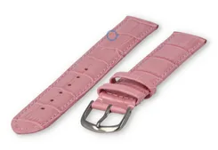 Extra-long crocoleather strap  - 20mm - pink